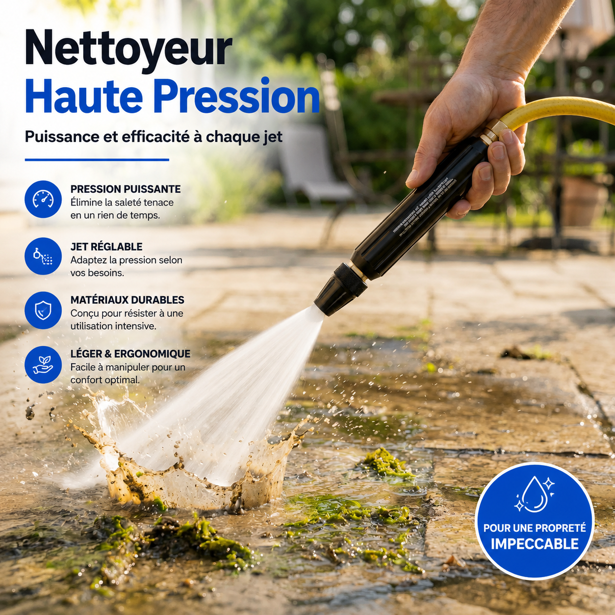 Nettoyeur Haute Pression | 10x Plus Puissant -50% AUJOURD'HUI