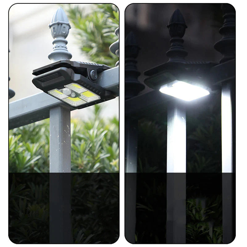 Lampe Solaire à Clip Extérieur avec Détecteur de Mouvement